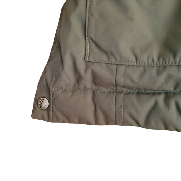 Columbia Army Green Down Feather Winter Removable Hood Puffer Jacket Sz. M - Picture 7 of 11